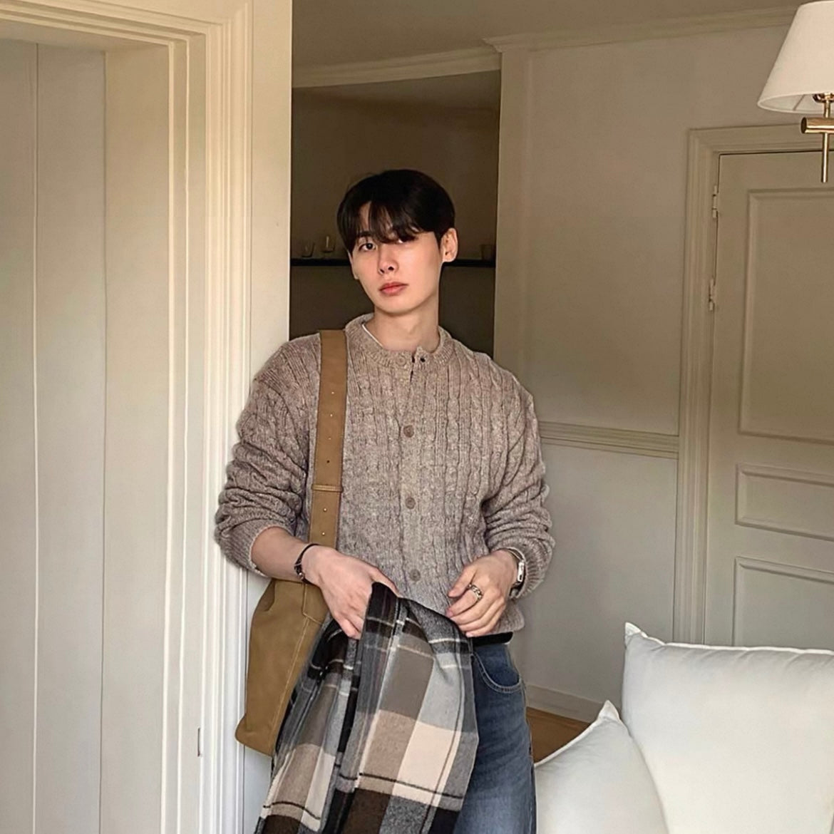 Casual Knit Sweater Coat