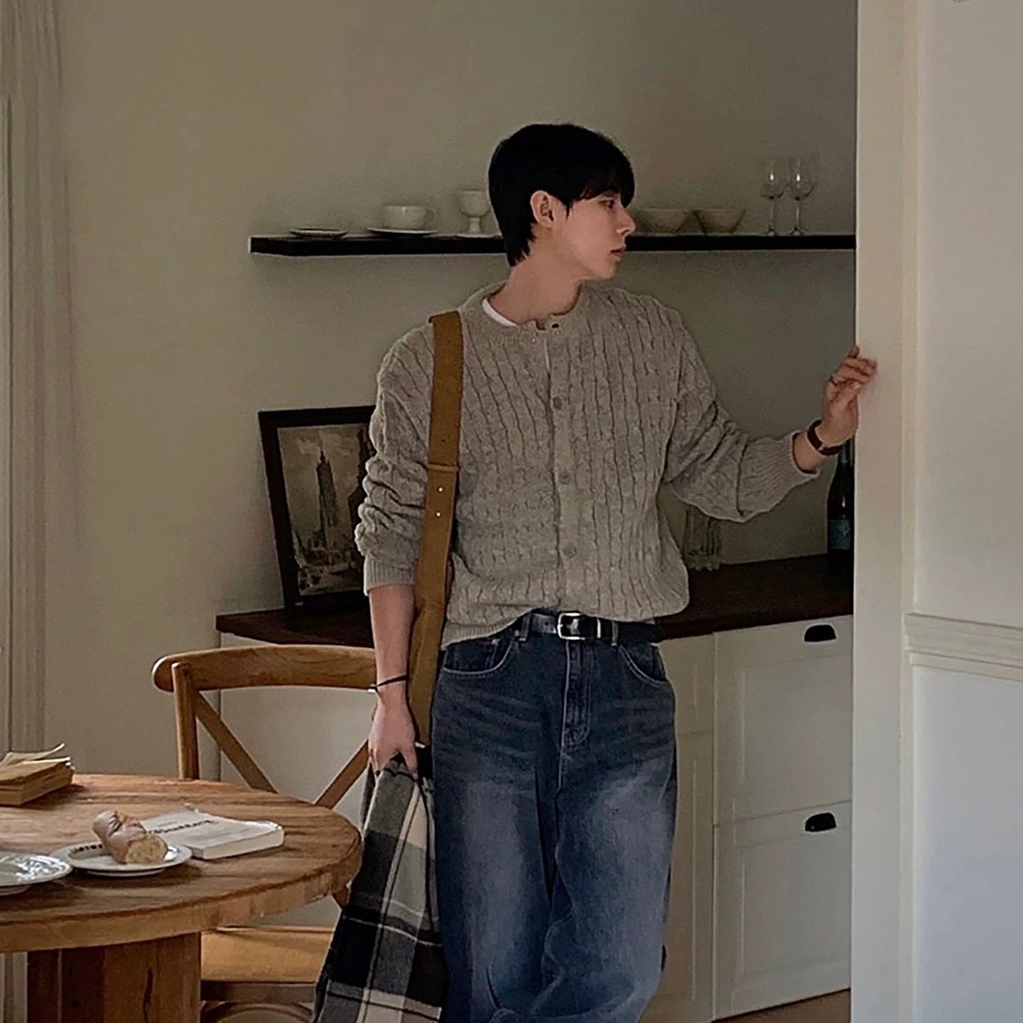 Casual Knit Sweater Coat