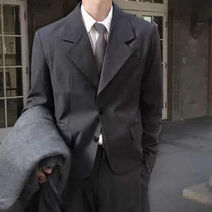 Casual Gray Suit Setup