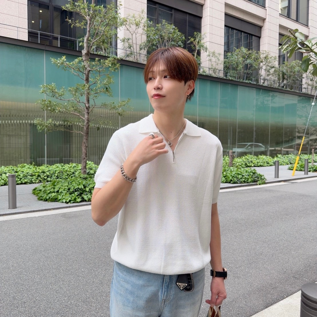 Breezy Knit Short-Sleeve Shirt