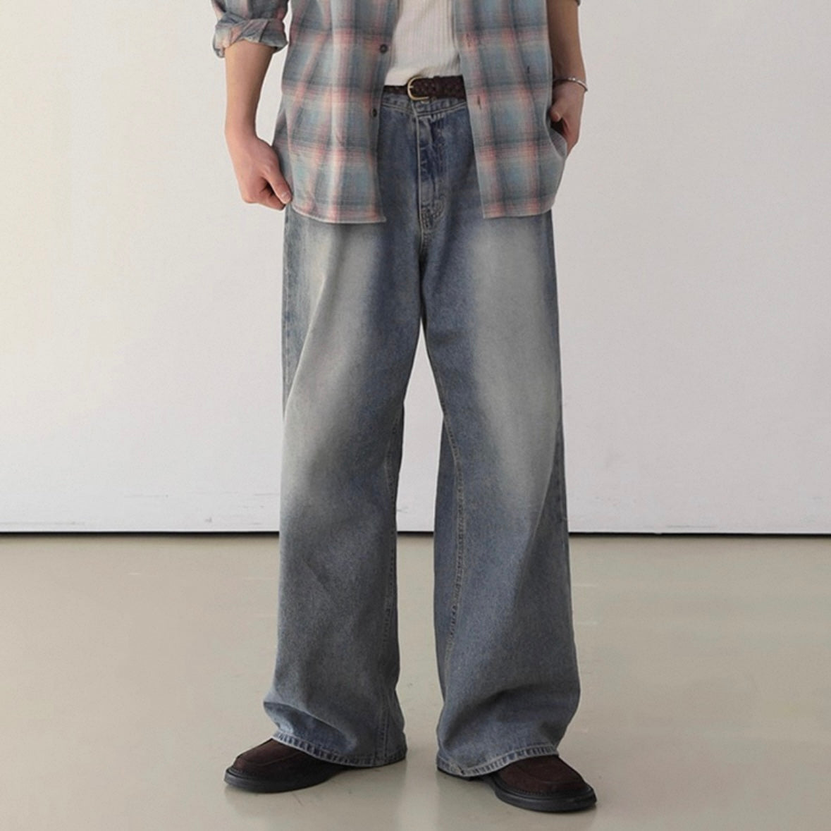 Korean Style Wide-Leg Jeans