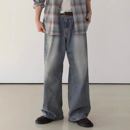 Korean Style Wide-Leg Jeans