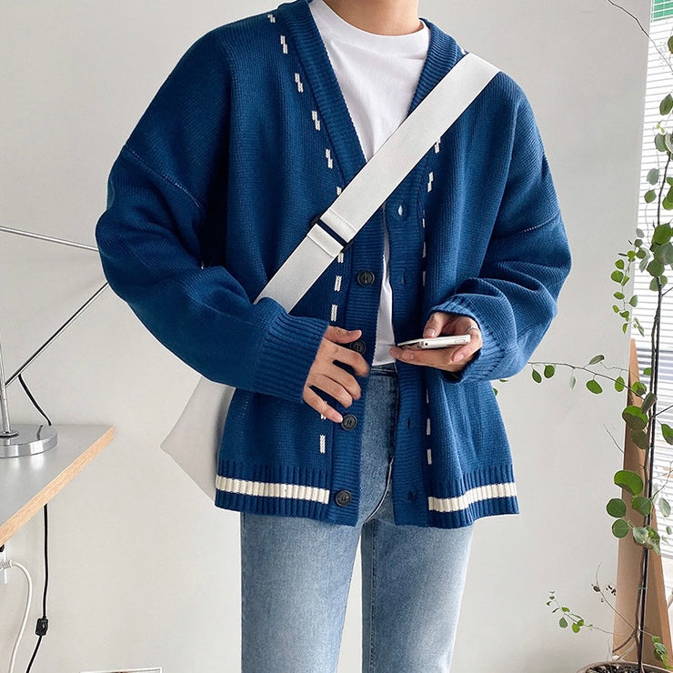 Cardigan Loose Gang Knit Sweater