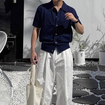 Slim Knit Cardigan T-Shirt