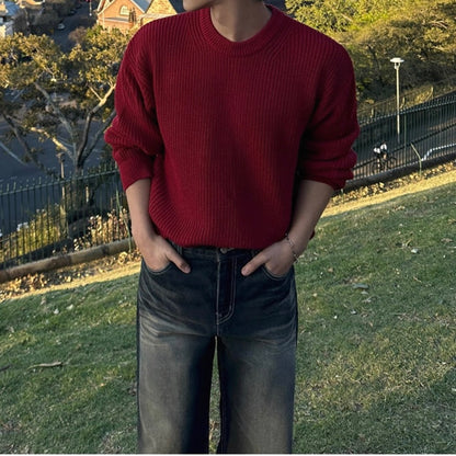 Korean Loose Knit Pullover