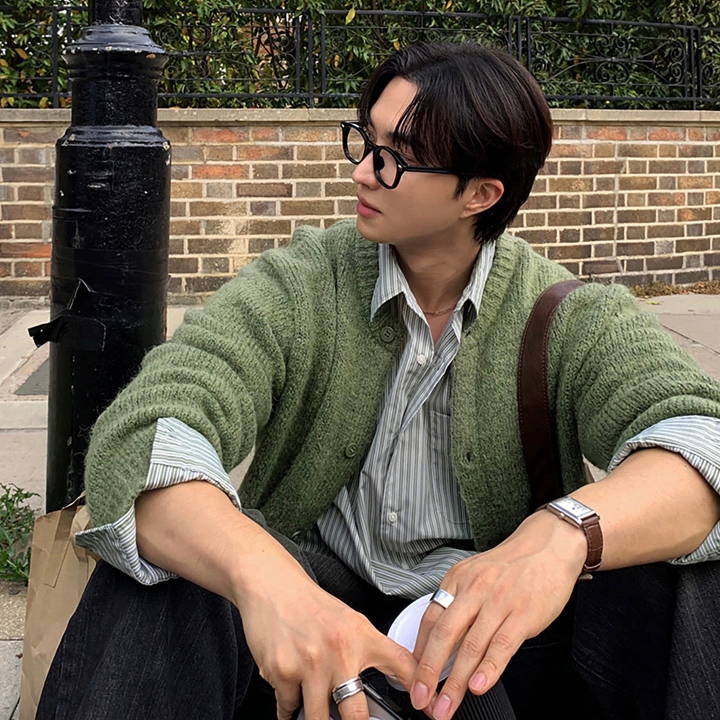 Korean Wool Knit Cardigan