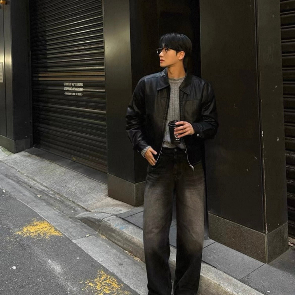 Vintage Leather Blouson Jacket
