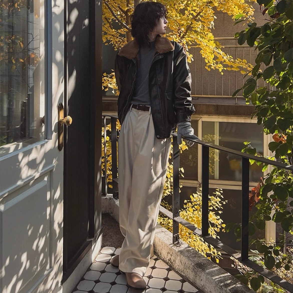 Winter Wide-Legged Commuter Pants