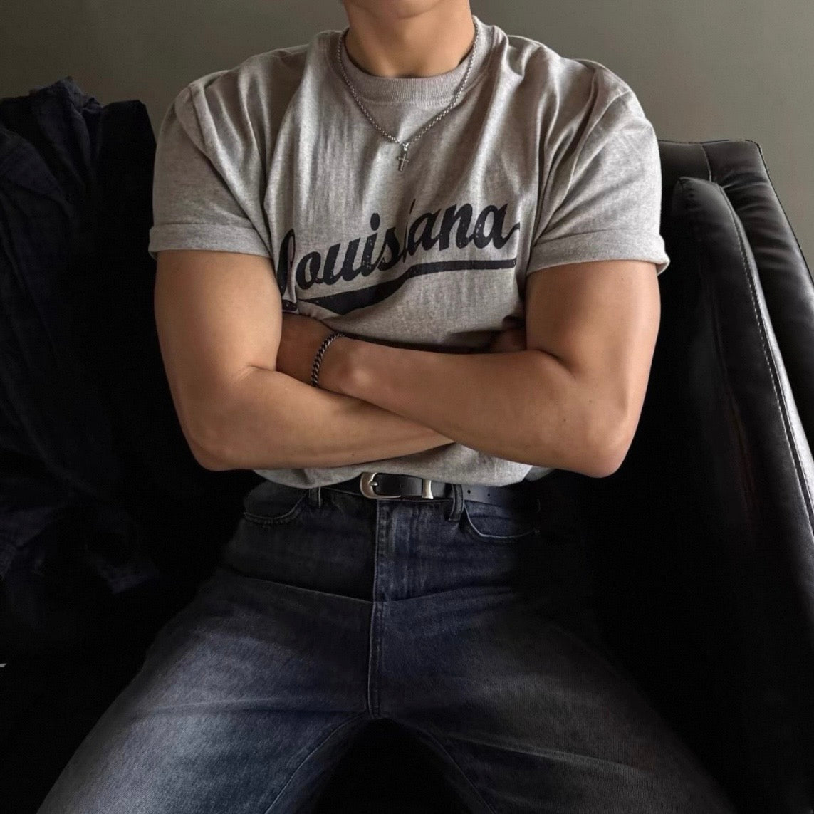 Vintage Print Slim-Fit T-Shirt