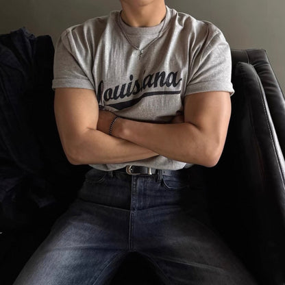 Vintage Print Slim-Fit T-Shirt