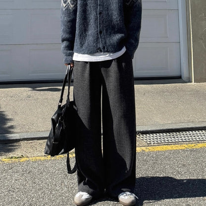 Winter Wide-Legged Casual Pants