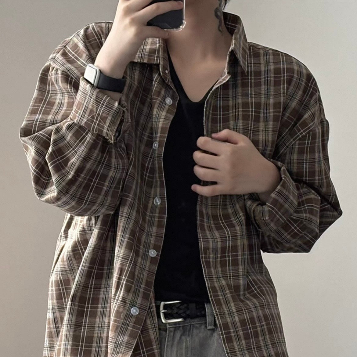 Retro Tie-Dye Long Sleeve Shirt