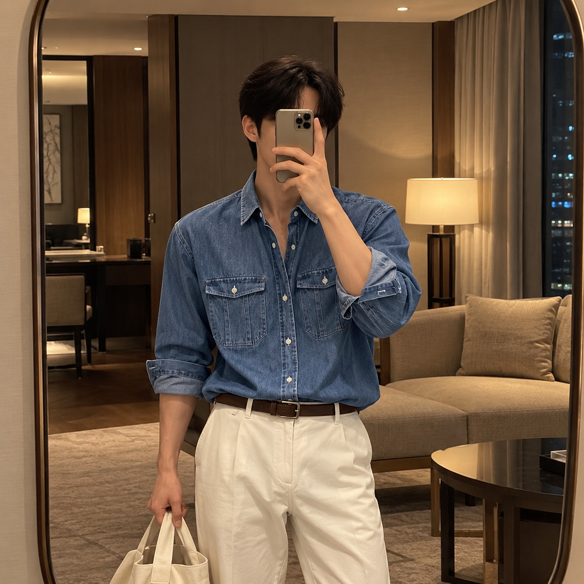 Fall Design Sense Lapel Shirt