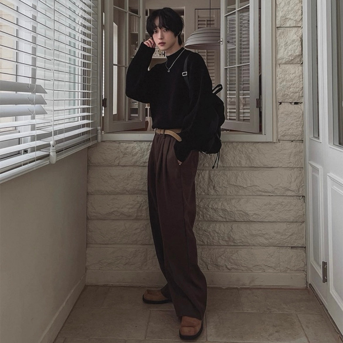 Winter Wide-Legged Commuter Pants