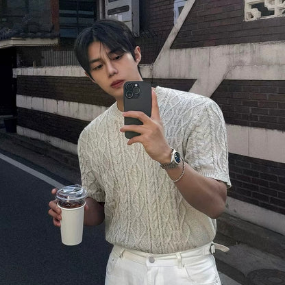 Loose Summer Knit T-Shirt