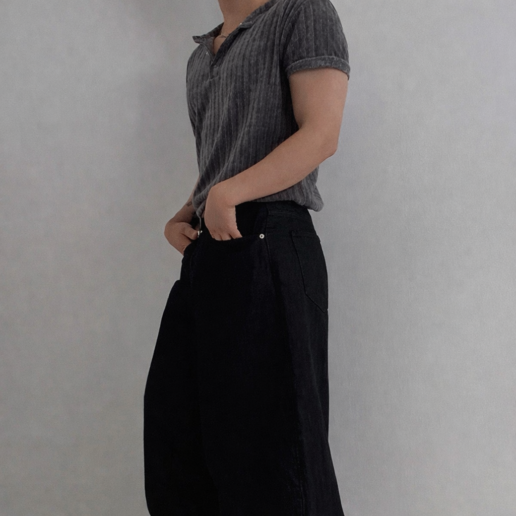Slim Fit Henry Collar T-Shirt