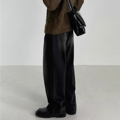 Korean Loose Wide-Leg Jeans