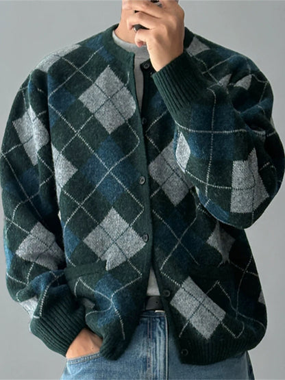 Nordic Mohair Knit Cardigan