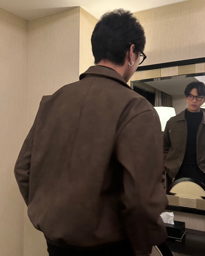 American Retro Short Leather Jacket