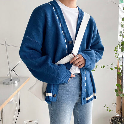 Cardigan Loose Gang Knit Sweater