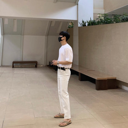 Korean Style White Jeans