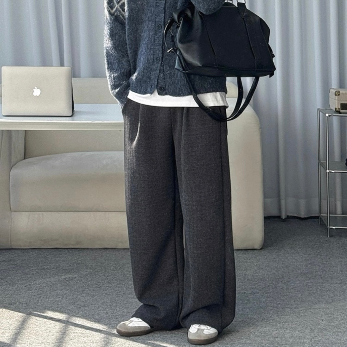 Winter Wide-Legged Casual Pants