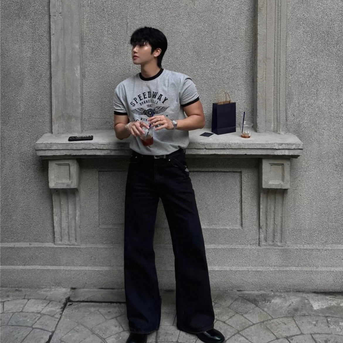 Retro Color Block T-Shirt
