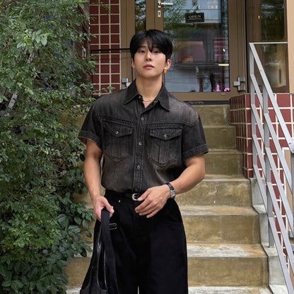 Korean Style Denim Shirt
