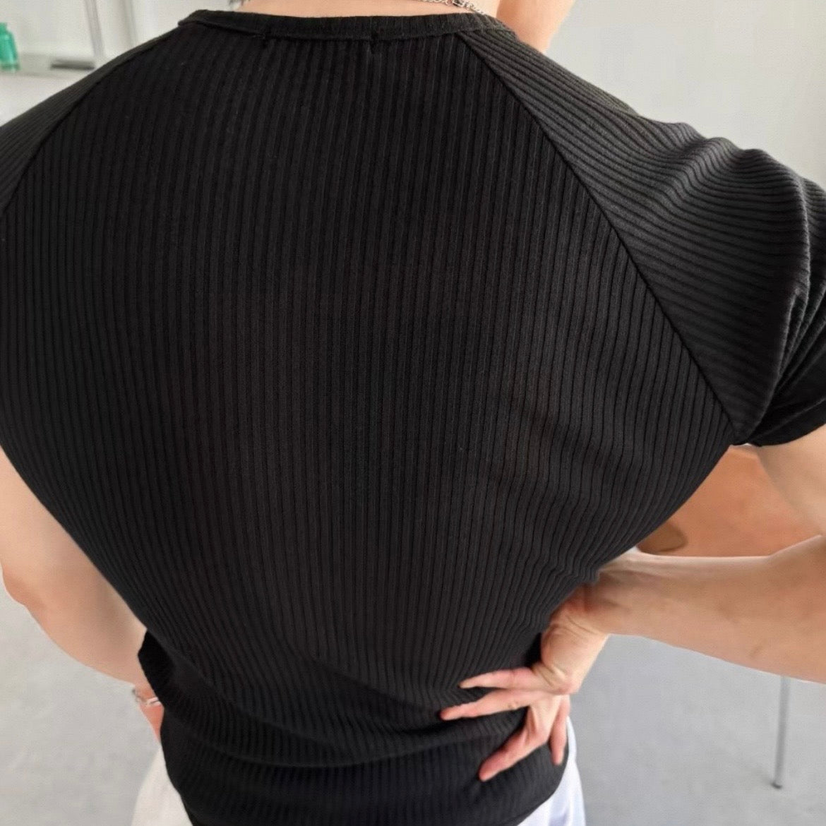 Textured Henley Short-Sleeve T-Shirt