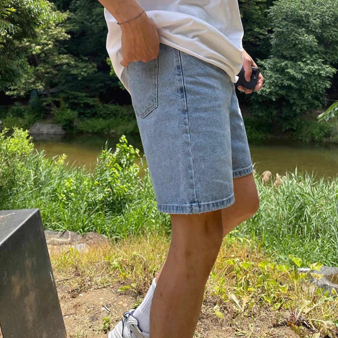 Retro Loose Denim Shorts