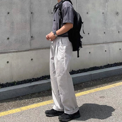 Korean Wide-Leg Sports Pants