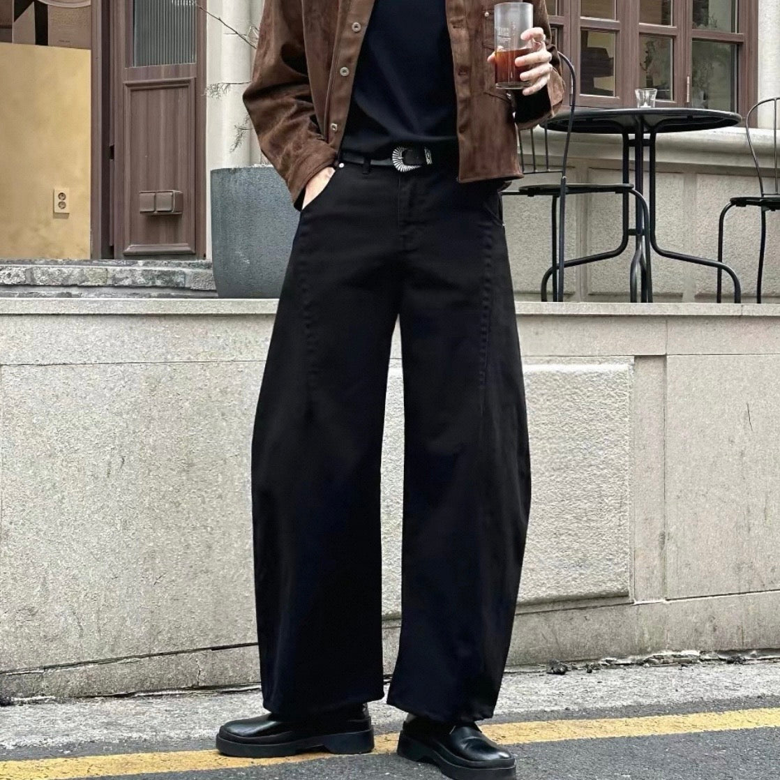Wide Straight Slacks