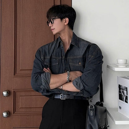 Casual Denim Shirt Jacket