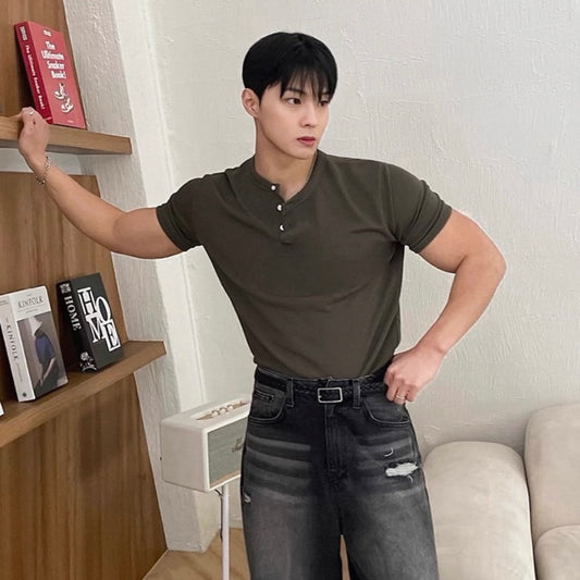 Korean Slim Fit Muscle T-shirt