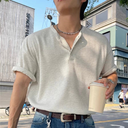 Loose Summer Collared T-shirt