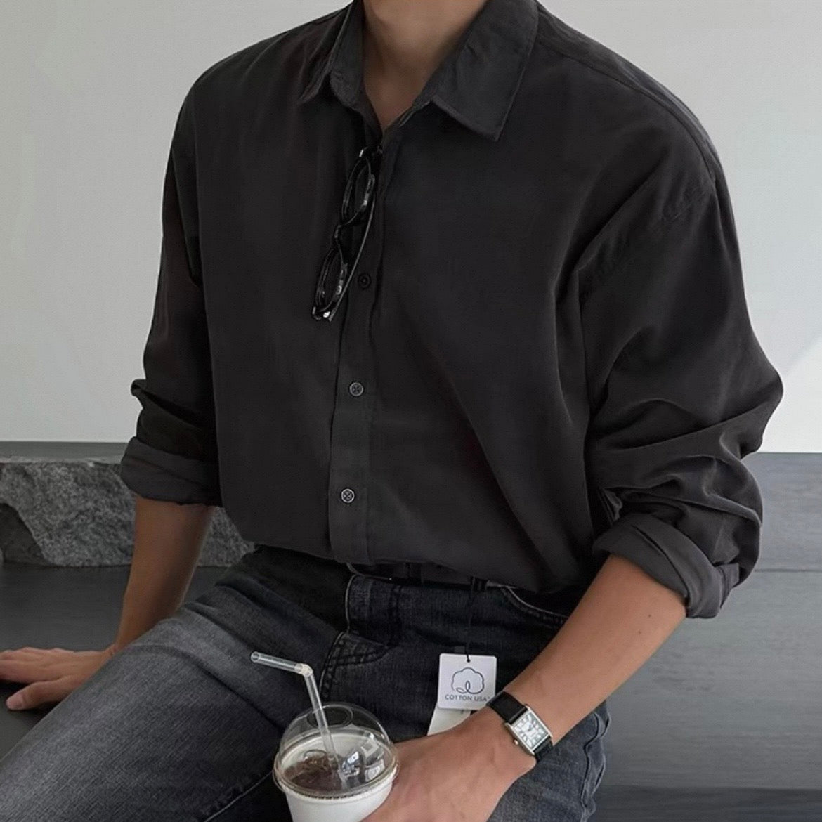 Silky Drape Relaxed Shirt