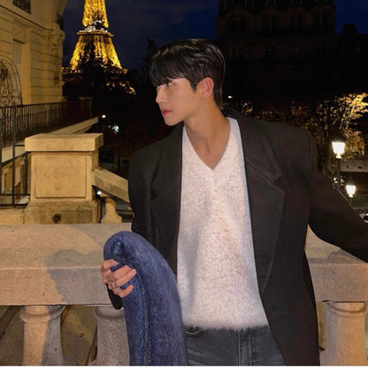 Men's Warm Wool Trench Coat