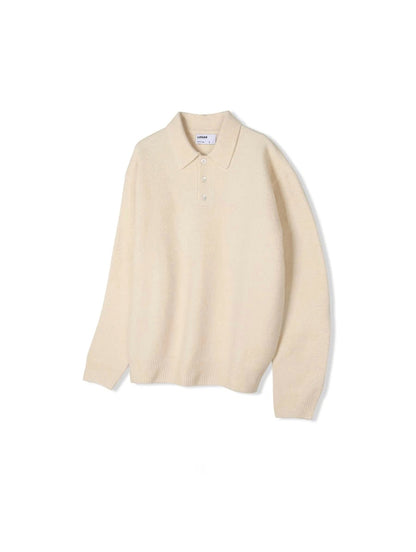 -Kr-Polo collar knit