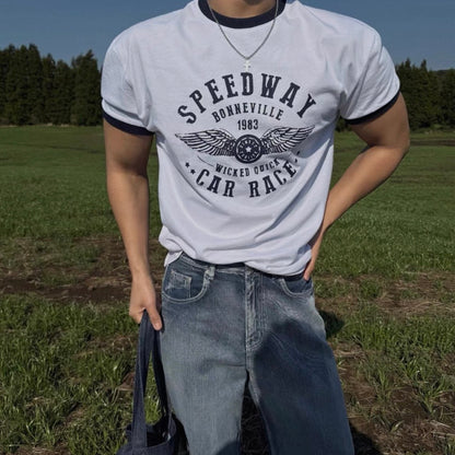 Retro Color Block T-Shirt