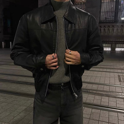 Vintage Leather Blouson Jacket