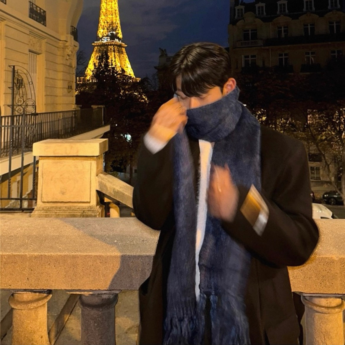 Men's Warm Wool Trench Coat