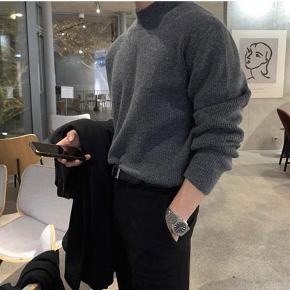 Men's Knit Turtleneck Sweater