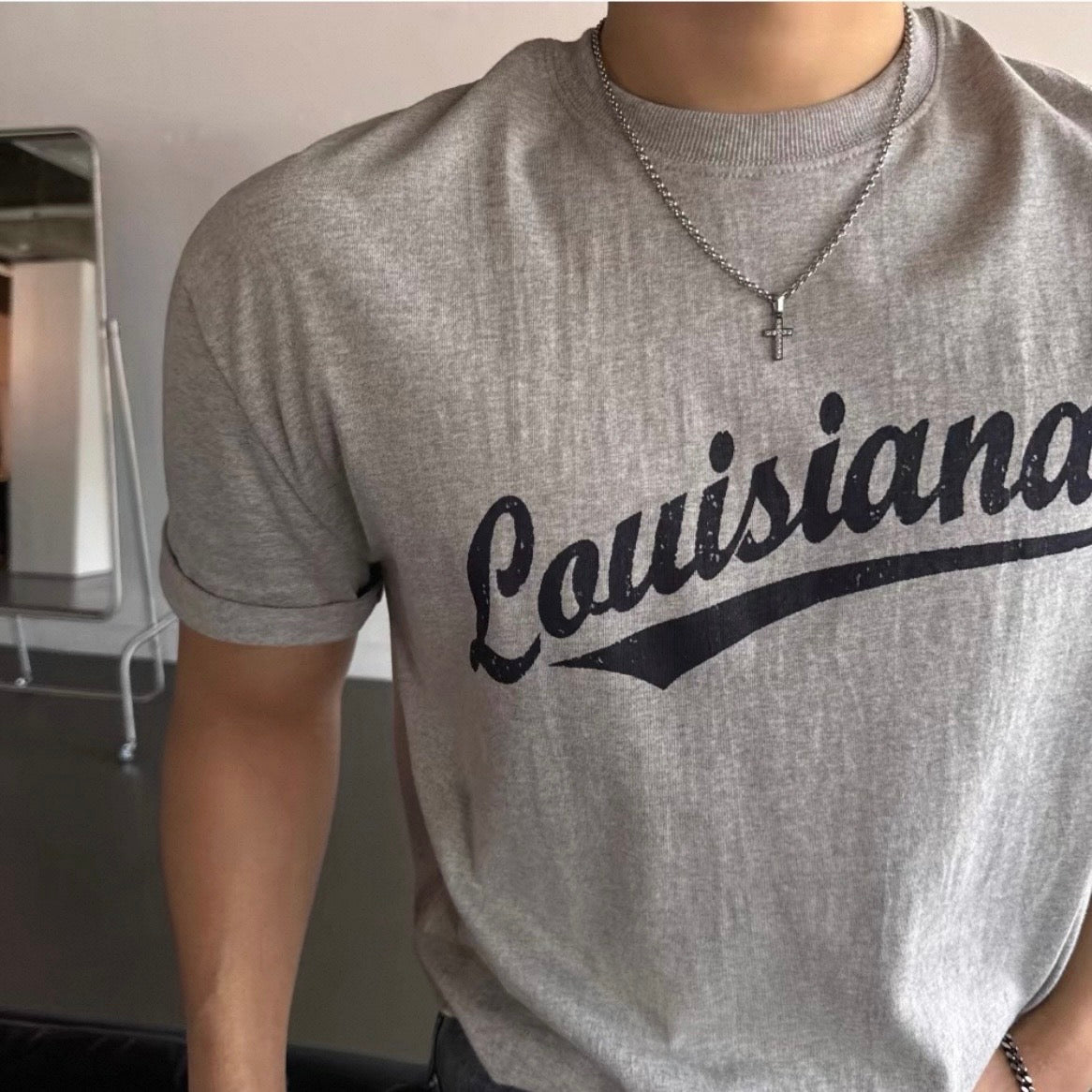 Vintage Print Slim-Fit T-Shirt