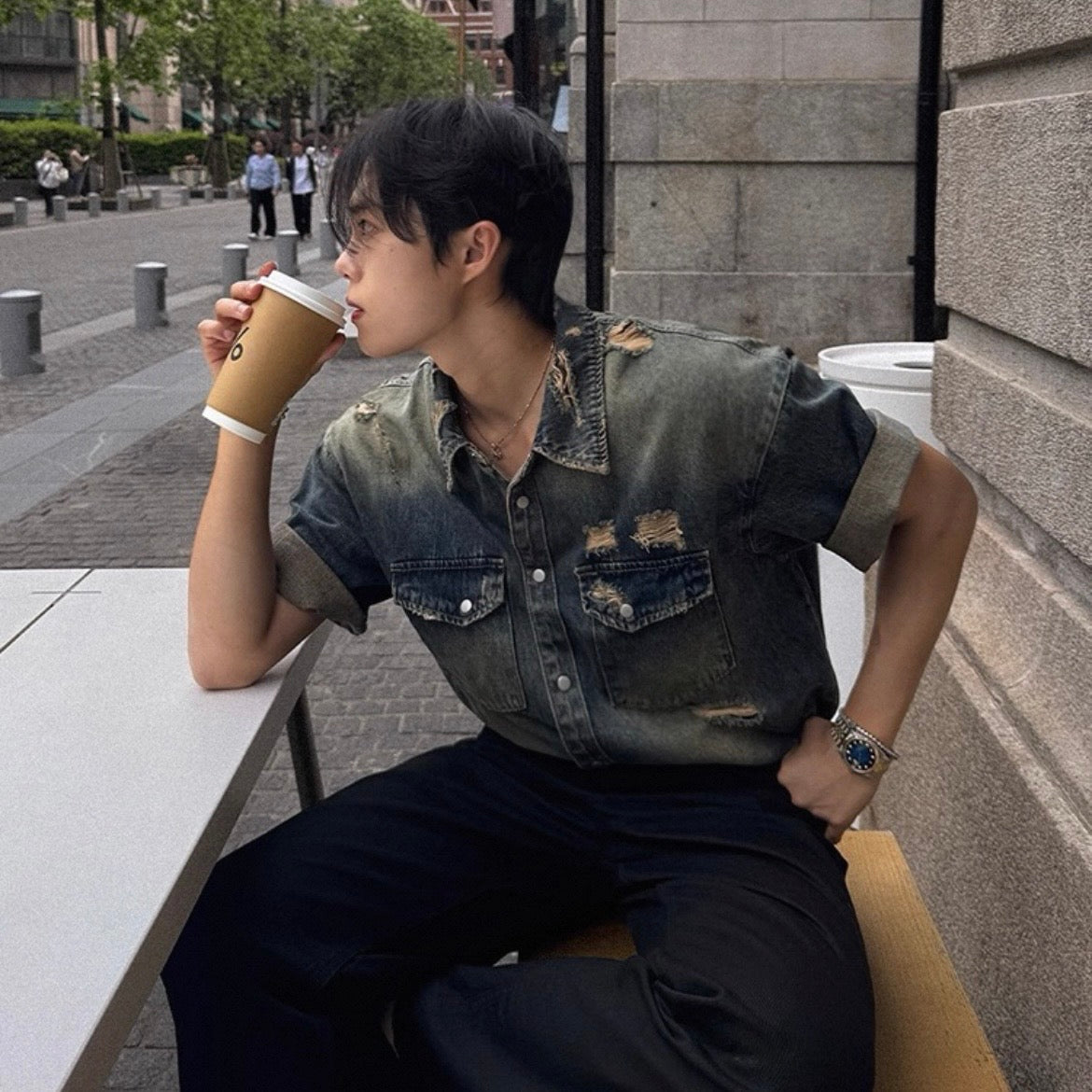 Casual Loose Denim Shirt