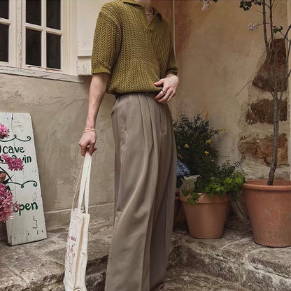 Vintage Cable-Knit T-Shirt