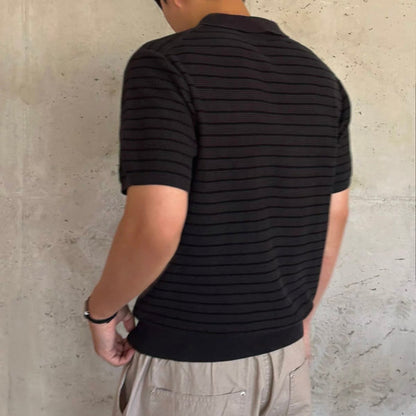 Casual Striped Polo Shirt