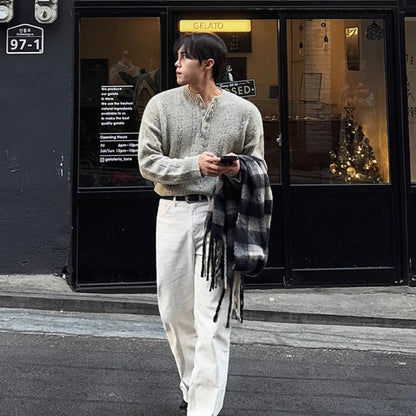 Loose Knit Henry Sweater