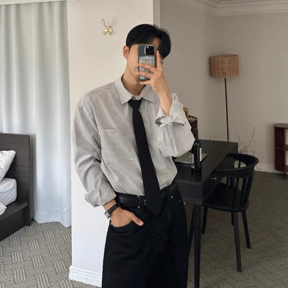Retro Striped Casual Shirt
