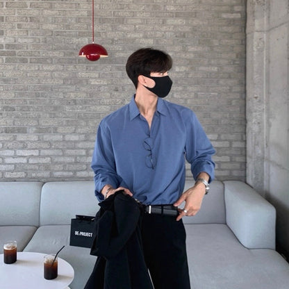 Casual Solid Color Shirt