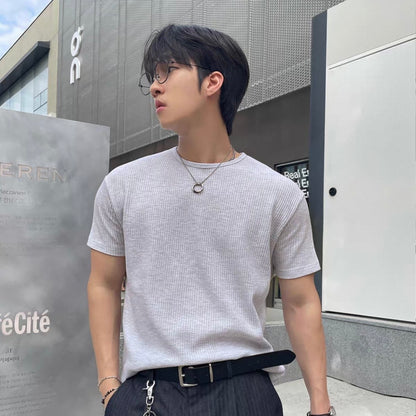 Minimalist Korean Waffle T-Shirt